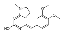 1-[2-(3,4-dimethoxyphenyl)ethenyl]-3-(1-methylpyrrolidin-2-ylidene)urea Structure