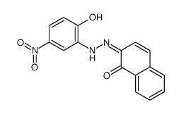 2-[(2-hydroxy-5-nitrophenyl)hydrazinylidene]naphthalen-1-one Structure