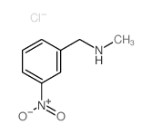 N-methyl-1-(3-nitrophenyl)methanamine,chloride Structure