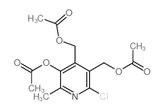 [5-acetyloxy-4-(acetyloxymethyl)-2-chloro-6-methyl-pyridin-3-yl]methyl acetate picture