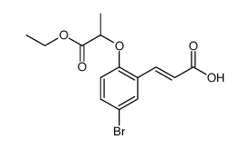 2-Propenoic acid, 3-[5-bromo-2-(2-ethoxy-1-methyl-2-oxoethoxy)phenyl]图片