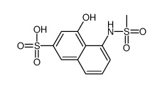 4-hydroxy-5-(methanesulfonamido)naphthalene-2-sulfonic acid Structure