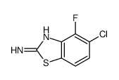 2-BENZOTHIAZOLAMINE, 5-CHLORO-4-FLUORO-结构式