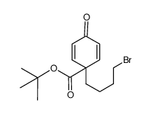 1-(4-bromobutyl)-4-oxocyclohexa-2,5-dienecarboxylic acid tert-butyl ester Structure