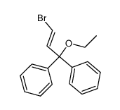 1,1-Diphenyl-1-aethoxy-3-brom-prop-2-en Structure