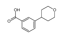 3-(tetrahydro-2H-pyran-4-yl)benzoic acid Structure