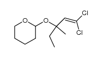 2-(1-ethyl-3,3-dichloro-1-methyl-allyloxy)-tetrahydro-pyran Structure