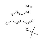 tert-butyl 6-chloro-3-hydrazinopyridazine-4-carboxylate Structure