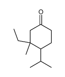 3-ethyl-4-isopropyl-3-methyl-cyclohexanone结构式