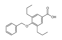 4-phenylmethoxy-3,5-dipropylbenzoic acid Structure