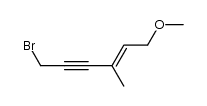 (6-bromo-3-methyl-hex-2-en-4-ynyl)-methyl ether Structure