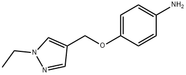 4-[(1-ethylpyrazol-4-yl)methoxy]aniline Structure