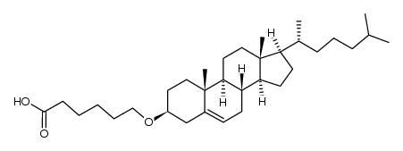 cholest-5-en-3β-yl 5-carboxypentyl ether结构式