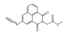 5-azido-1,3-dioxy-1H-benz(de)isoquinoline-2(3H)-acetic acid methyl ester Structure