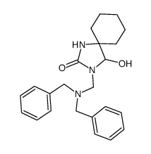 N3-dibenzylaminomethyl-4-hydroxy-5-cyclohexanespiro-2-imidazolidinone Structure