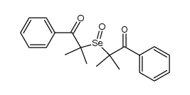 2,2'-seleninylbis(2-methyl-1-phenylpropan-1-one)结构式