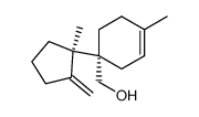 1-(hydroxymethyl)-4-methyl-1-(1-methyl-2-methylenecyclopentyl)-3-cyclohexene结构式