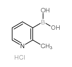 2-甲基吡啶-3-硼酸盐酸盐结构式