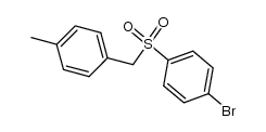 1-bromo-4-((4-methylbenzyl)sulfonyl)benzene Structure