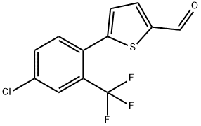 5-[4-Chloro-2-(trifluoromethyl)phenyl]thiophene-2-carbaldehyde picture