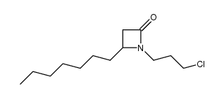 1-(3-chloropropyl)-4-heptylazetidin-2-one Structure