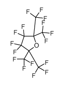 3,3,4,4-tetrafluoro-2,2,5,5-tetrakis(trifluoromethyl)oxolane结构式