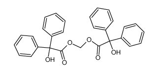 Hydroxy-diphenyl-acetic acid 2-hydroxy-2,2-diphenyl-acetoxymethyl ester结构式