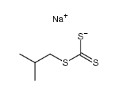 trithiocarbonic acid monoisobutyl ester, sodium-compound Structure