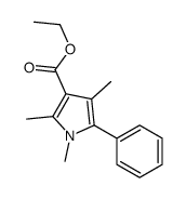 ethyl 1,2,4-trimethyl-5-phenylpyrrole-3-carboxylate Structure