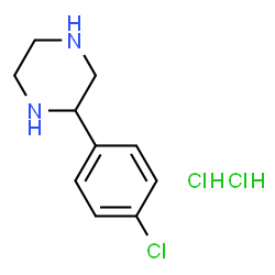 2-(4-CHLOROPHENYL)PIPERAZINE 2HCL structure