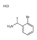 BenzeneMethanamine, 2-bromo-a-Methyl-, hydrochloride, (R)- Structure