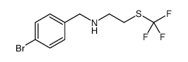 N-(4-Bromobenzyl)-2-[(trifluoromethyl)sulfanyl]ethanamine结构式