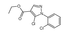 5-CHLORO-1-(2-CHLORO-PHENYL)-1H-PYRAZOLE-4-CARBOXYLICACIDETHYLESTER structure