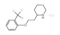 2-{2-[2-(Trifluoromethyl)phenoxy]ethyl}piperidine hydrochloride Structure