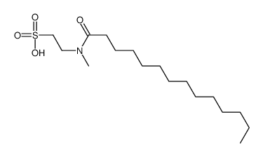 2-[methyl(tetradecanoyl)amino]ethanesulfonic acid Structure