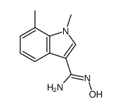 1,7-dimethyl-1H-indole-3-carboxamide oxime Structure