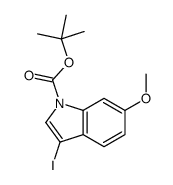 tert-Butyl 3-iodo-6-methoxy-1H-indole-1-carboxylate Structure