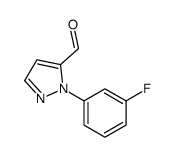 1-(3-FLUOROPHENYL)-1H-PYRAZOLE-5-CARBALDEHYDE structure