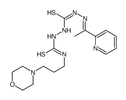 1-(3-morpholin-4-ylpropyl)-3-[[(E)-1-pyridin-2-ylethylideneamino]carbamothioylamino]thiourea Structure