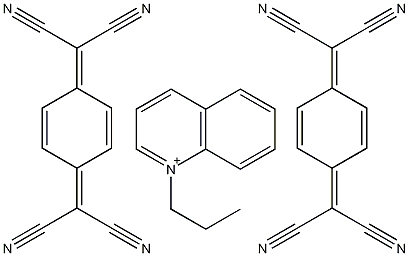 (TCNQ)2 QUINOLINE(N-N-PROPYL) structure