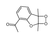 4-ACETYL-2A,7B-DIHYDRO-2A,7B-DIMETHYL-1,2-DIOXETO(3,4-B)BE.结构式