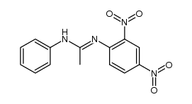 (E)-N'-(2,4-dinitrophenyl)-N-phenylacetimidamide Structure