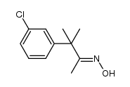 3-methyl-3-(m-chlorophenyl)-2-butanone oxime结构式