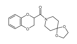 1-(2-benzodioxanylcarbonyl)-4,4-ethylenedioxypiperdine Structure