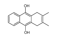 2,3-dimethyl-1,4-dihydro-anthracene-9,10-diol结构式