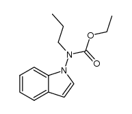 N-(1H-indol-1-yl)-N-propylcarbamic acid ethyl ester Structure