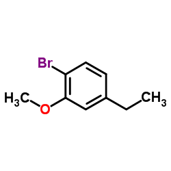 1-溴-4-乙基-2-甲氧基苯结构式