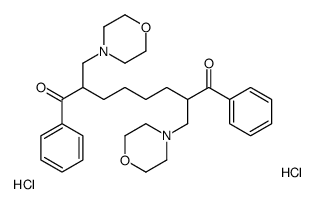 2,7-bis(morpholin-4-ylmethyl)-1,8-diphenyloctane-1,8-dione,dihydrochloride结构式