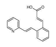 3-[2-(2-pyridin-2-ylethenyl)phenyl]prop-2-enoic acid结构式