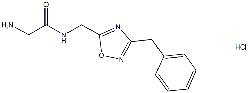 2-氨基-N-((3-苄基-1,2,4-噁二唑-5-基)甲基)乙酰胺盐酸盐图片